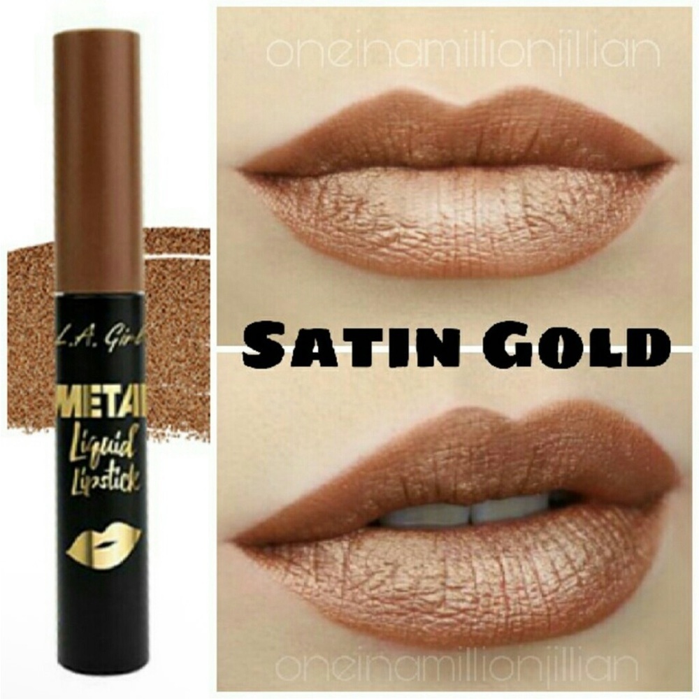 L.A. Girl Metal Liquid Lipstick - Satin Gold